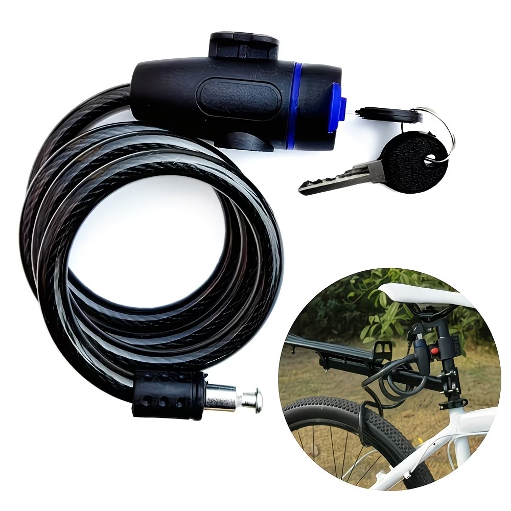 Heavy Equipment Keychain - Cavo di Bloccaggio per Bicicletta, Lucchetto