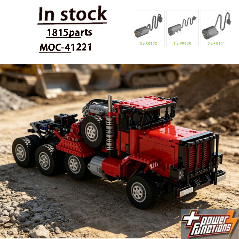 Heavy Equipment Certificate - MOC-41221M911 Edizione Rossa Camion Trasporto Macchinari