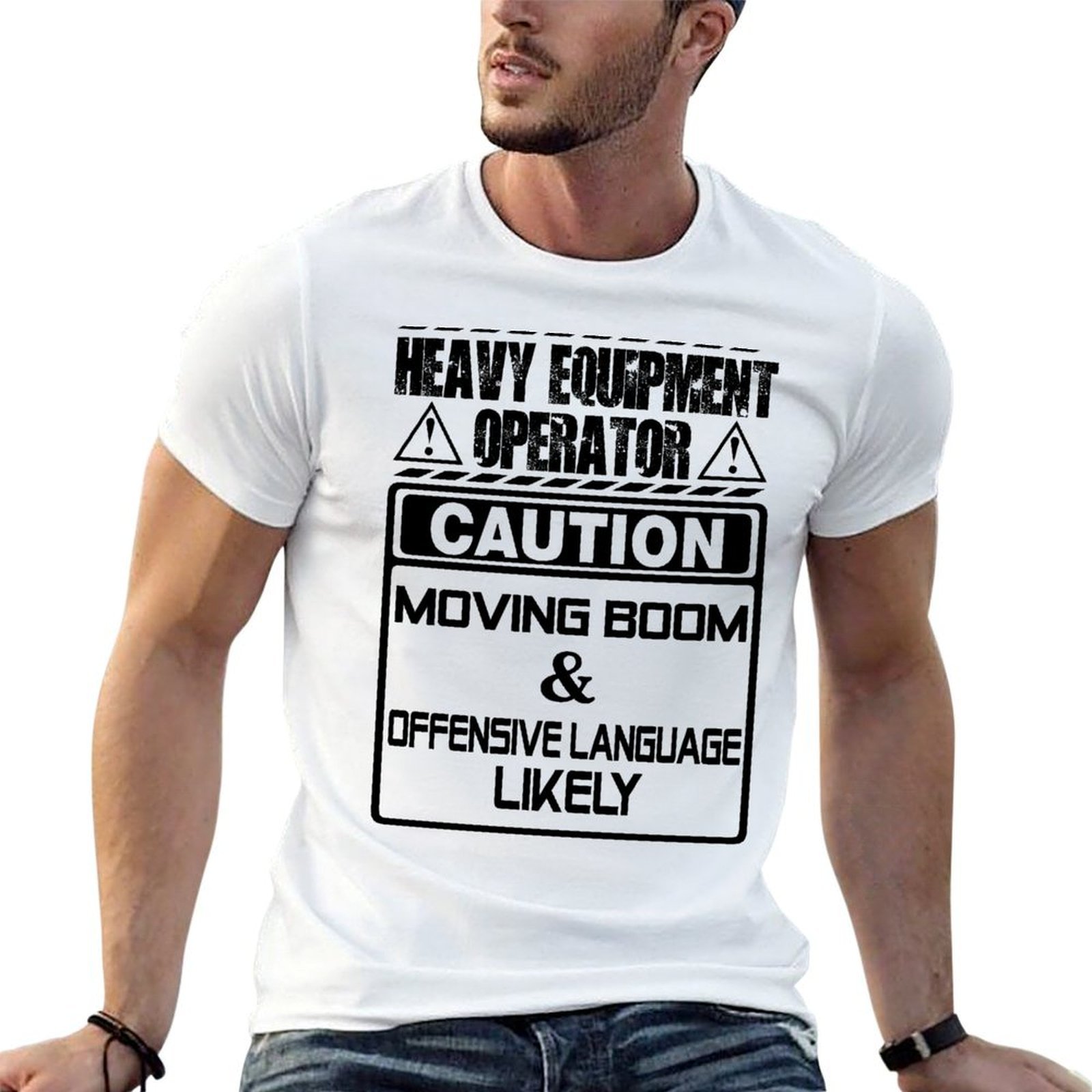 Heavy Equipment Vector - T-shirt con sfondo vettoriale di un
